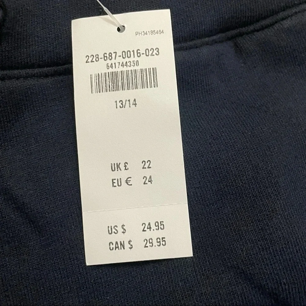 NWT Abercrombie Kids Navy Shorts size 13/14